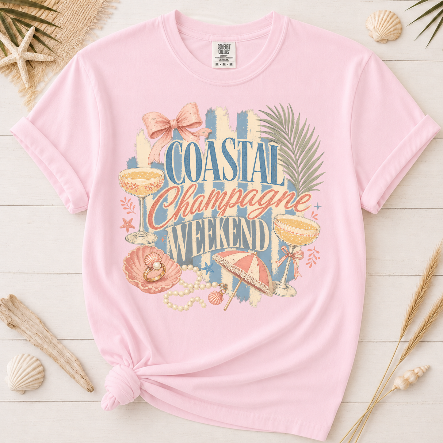Coastal Champagne Weekend Graphic Tee