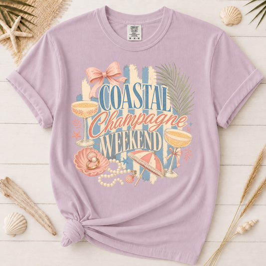 Coastal Champagne Weekend Graphic Tee