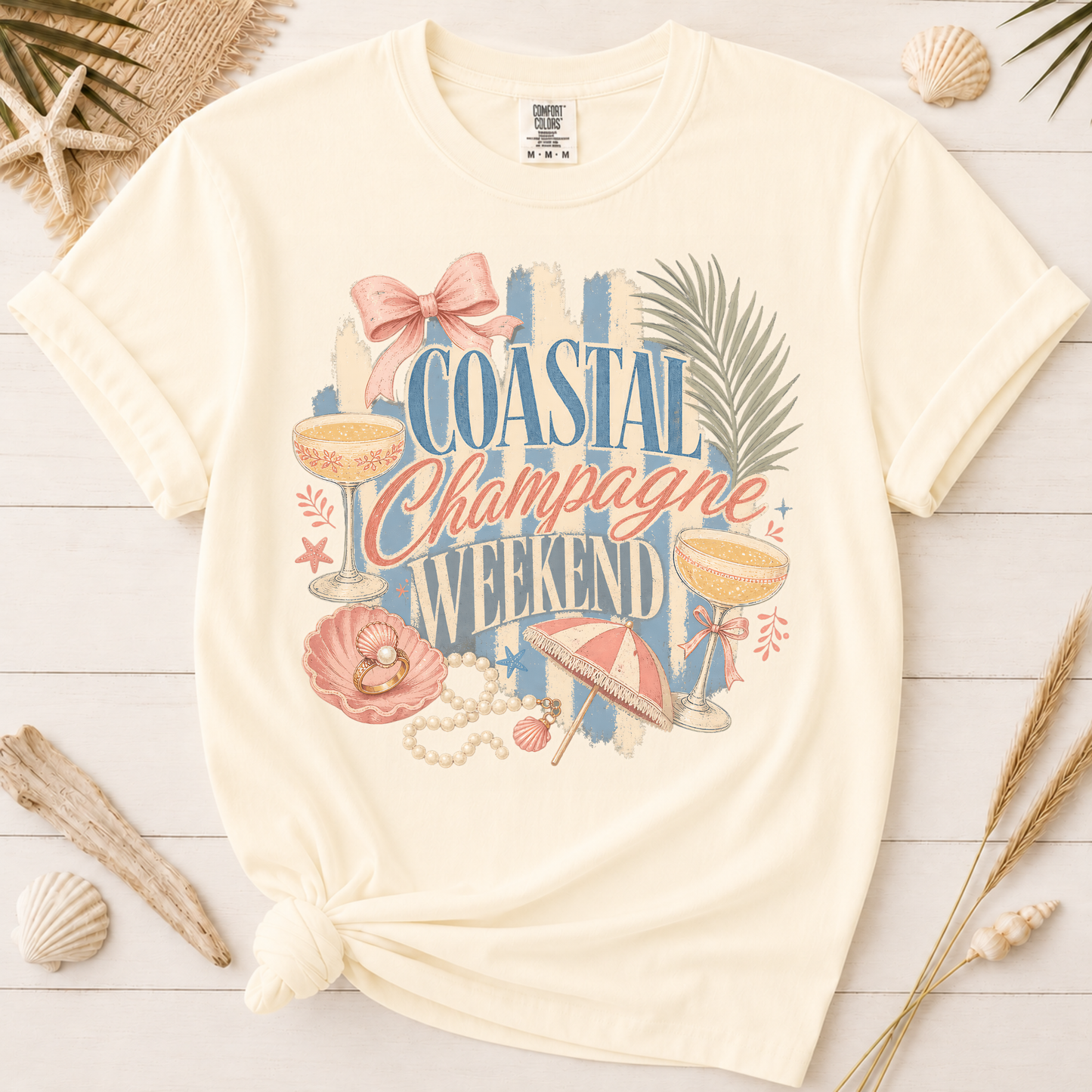 Coastal Champagne Weekend Graphic Tee