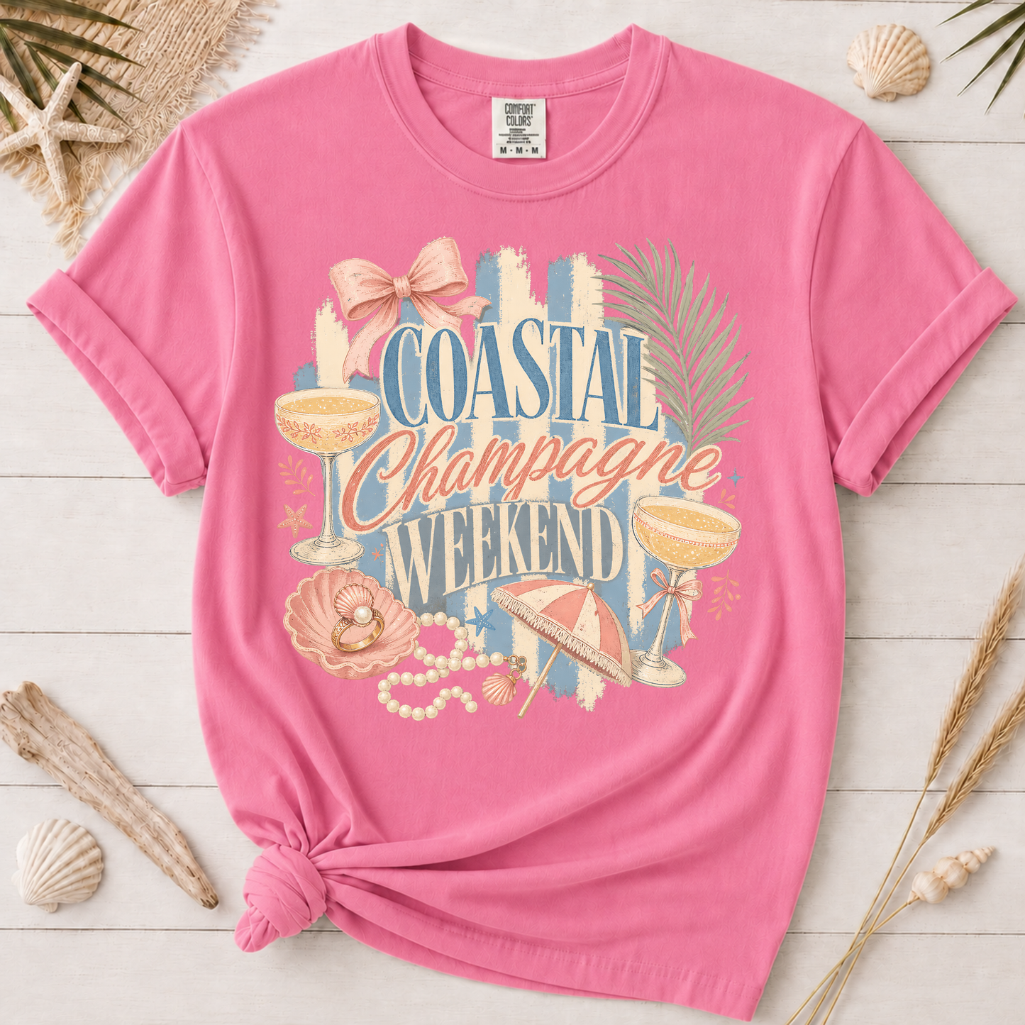 Coastal Champagne Weekend Graphic Tee