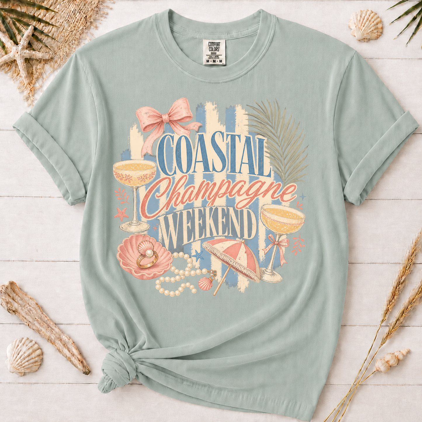 Coastal Champagne Weekend Graphic Tee