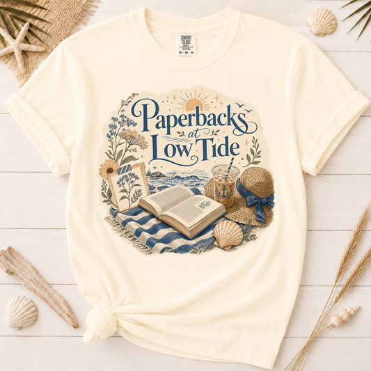 Paperbacks at Low Tide Graphic Tee
