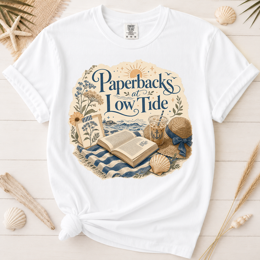 Paperbacks at Low Tide Graphic Tee