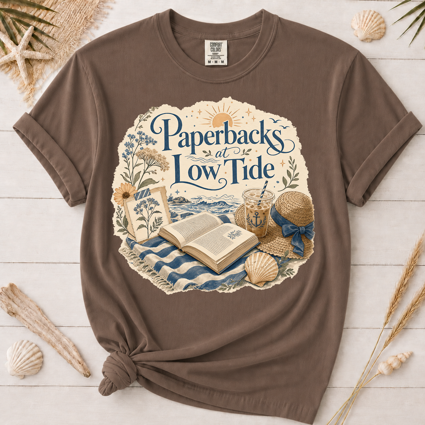 Paperbacks at Low Tide Graphic Tee