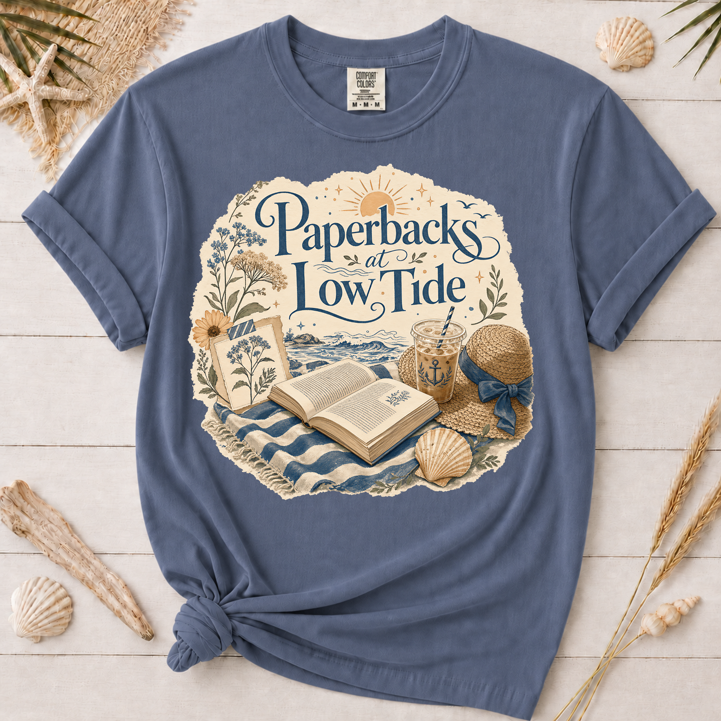 Paperbacks at Low Tide Graphic Tee
