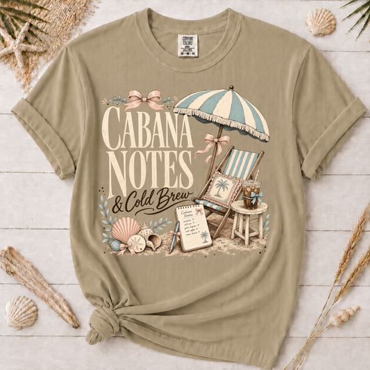 Cabana Notes & Cold Brew Graphic Tee