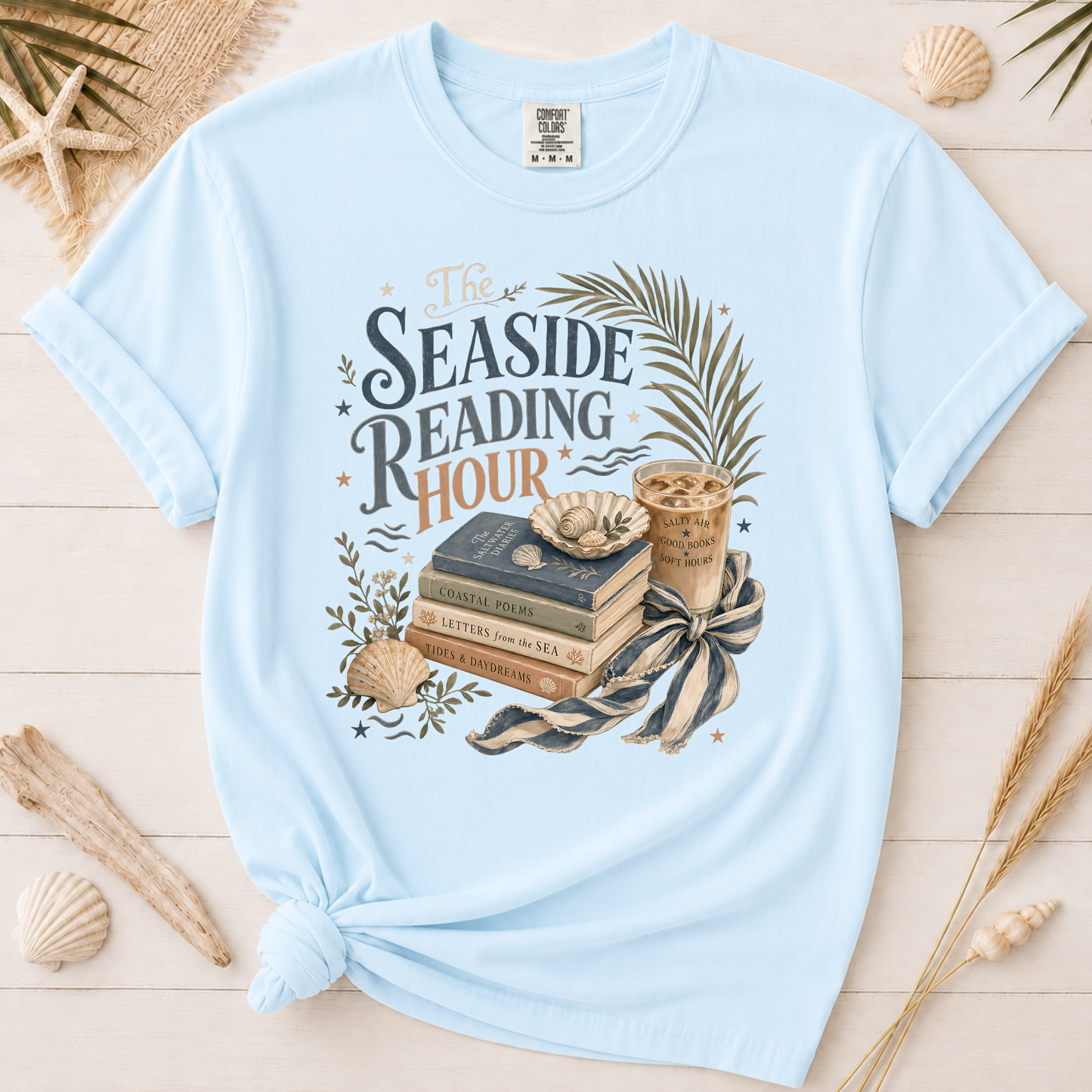 Seaside Reading Hour Graphic Tee