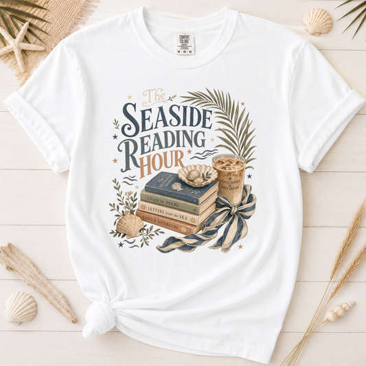 Seaside Reading Hour Graphic Tee