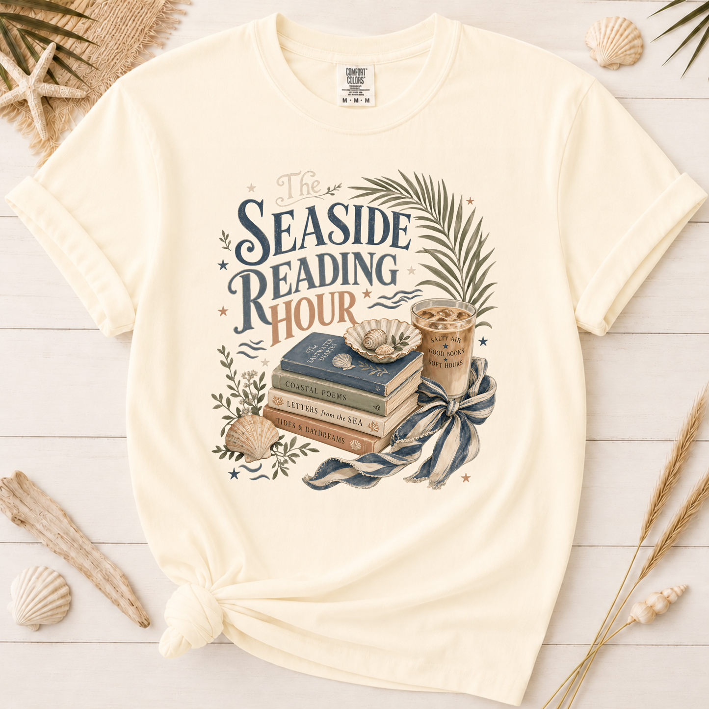 Seaside Reading Hour Graphic Tee
