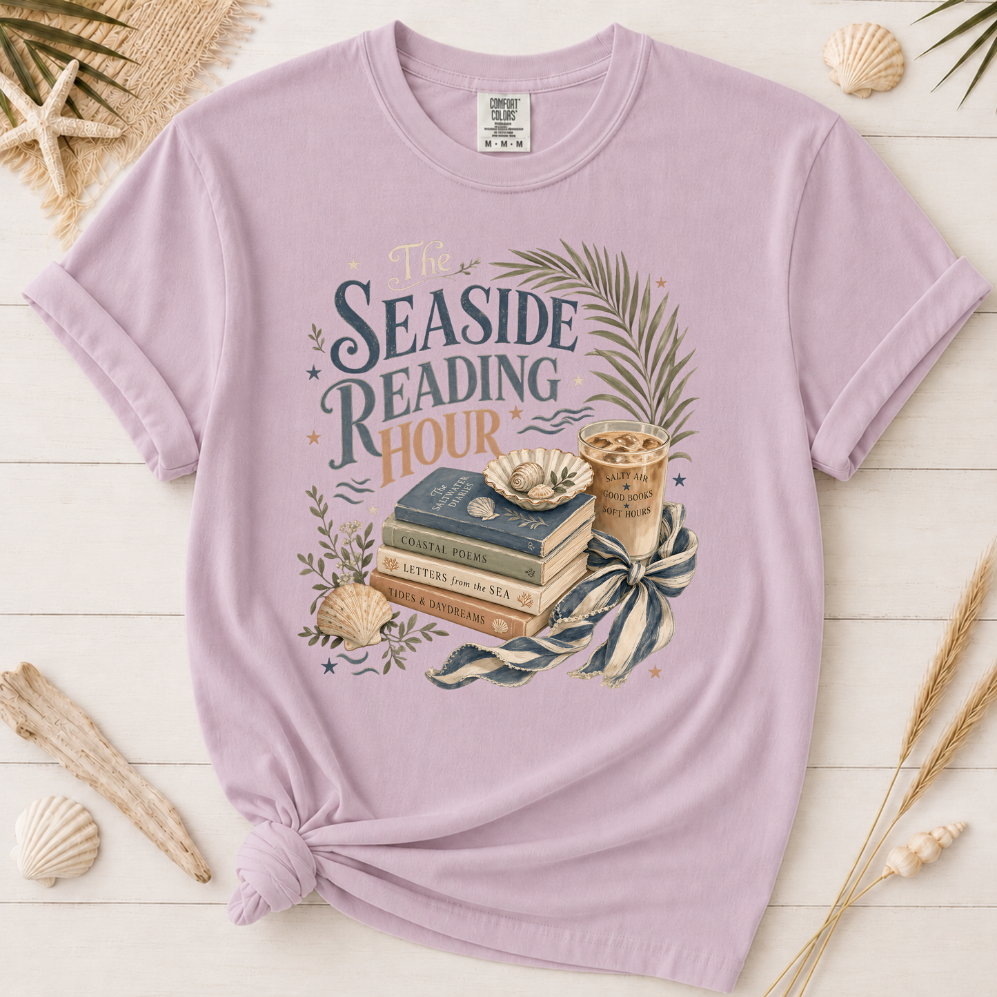 Seaside Reading Hour Graphic Tee