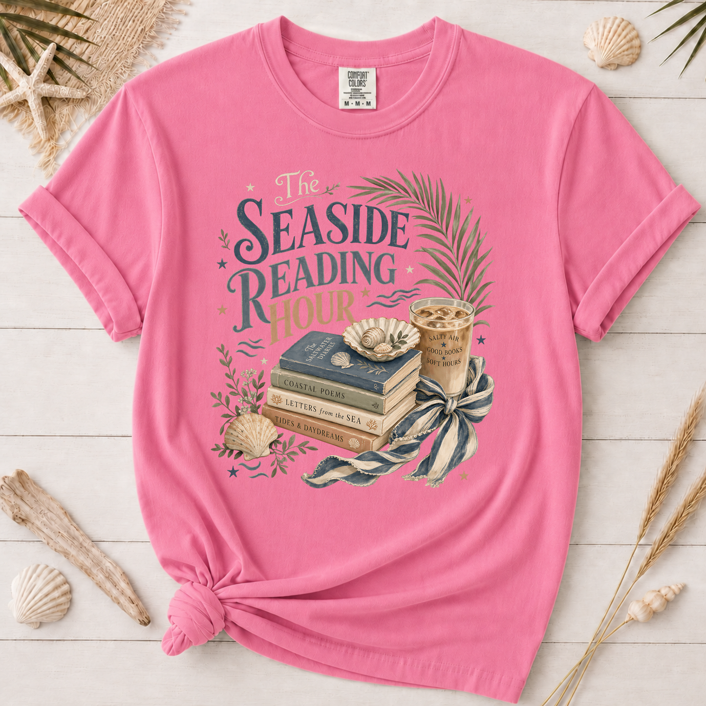 Seaside Reading Hour Graphic Tee