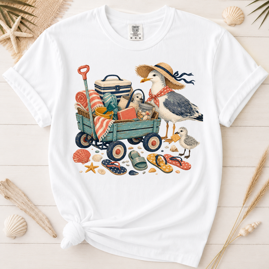 Coastal Mom Beach Wagon Graphic Tee