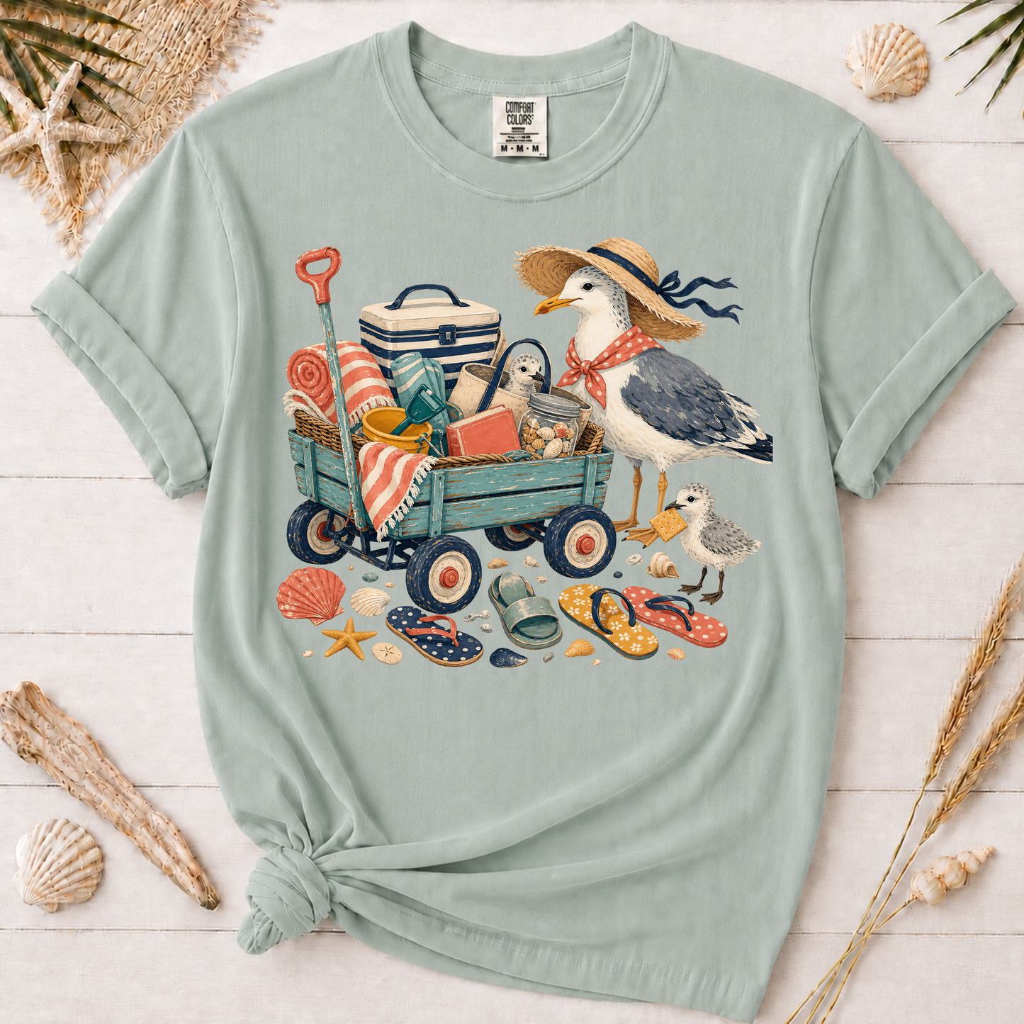 Coastal Mom Beach Wagon Graphic Tee