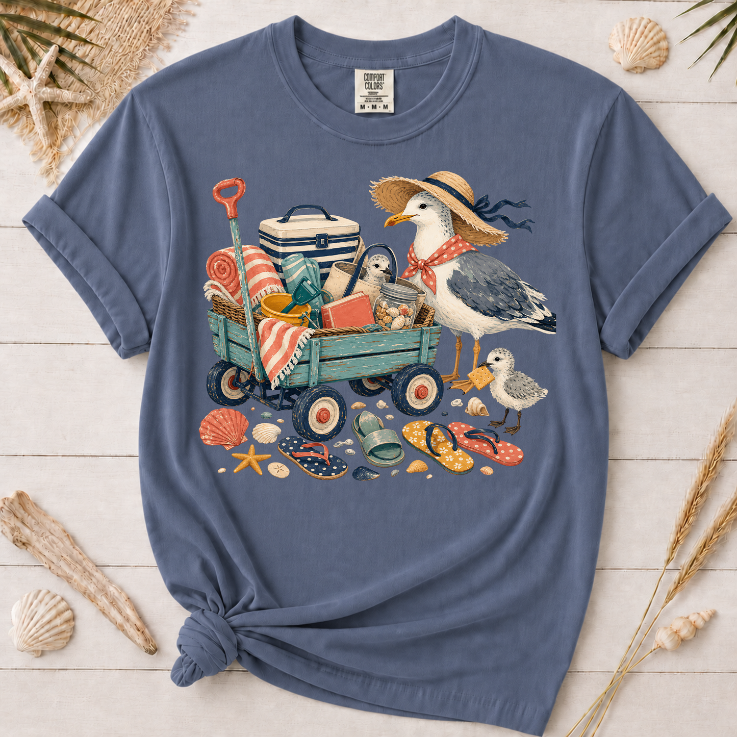 Coastal Mom Beach Wagon Graphic Tee