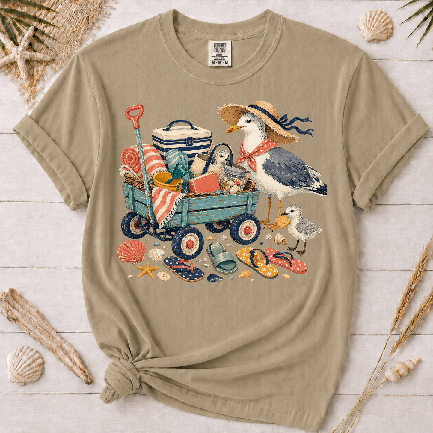 Coastal Mom Beach Wagon Graphic Tee