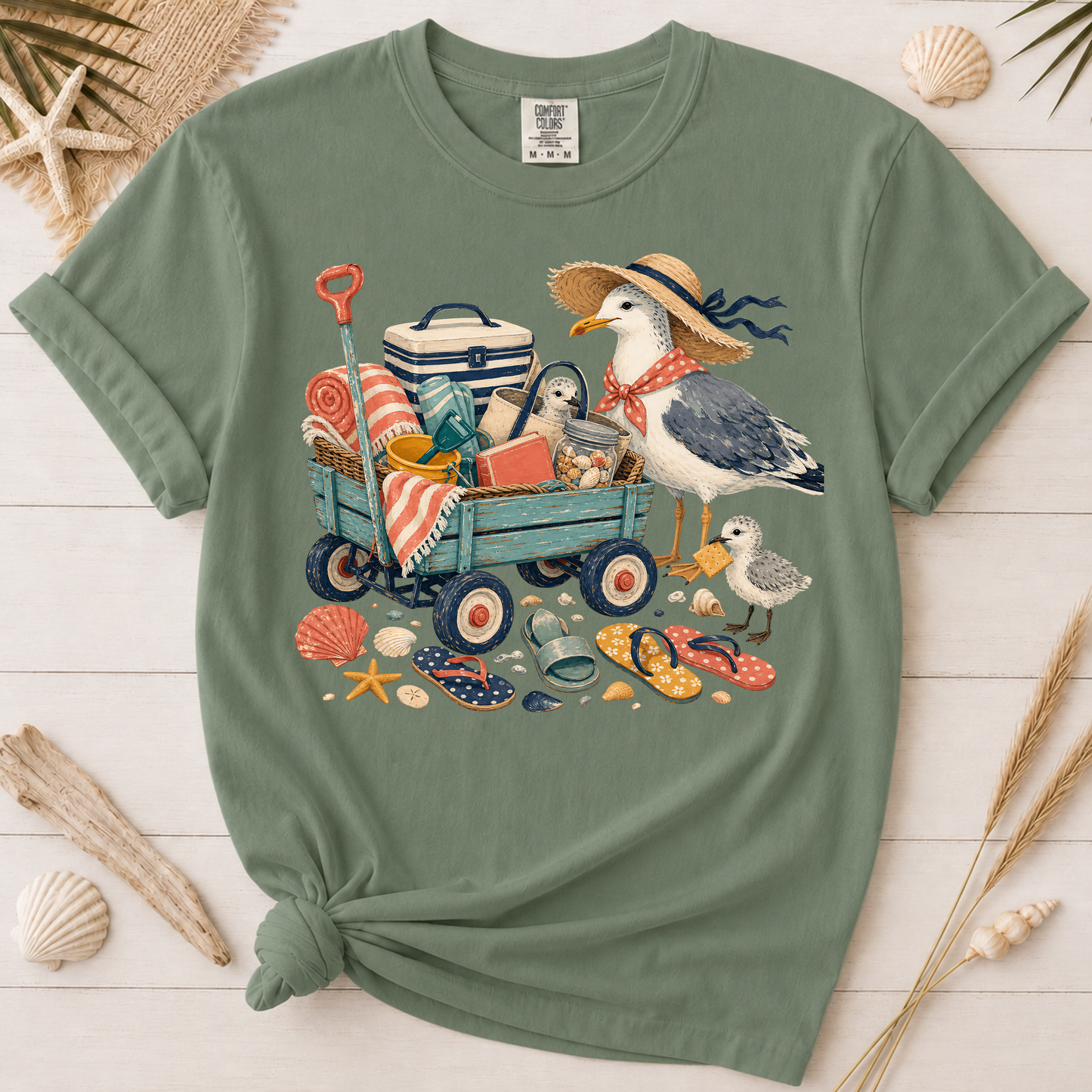 Coastal Mom Beach Wagon Graphic Tee