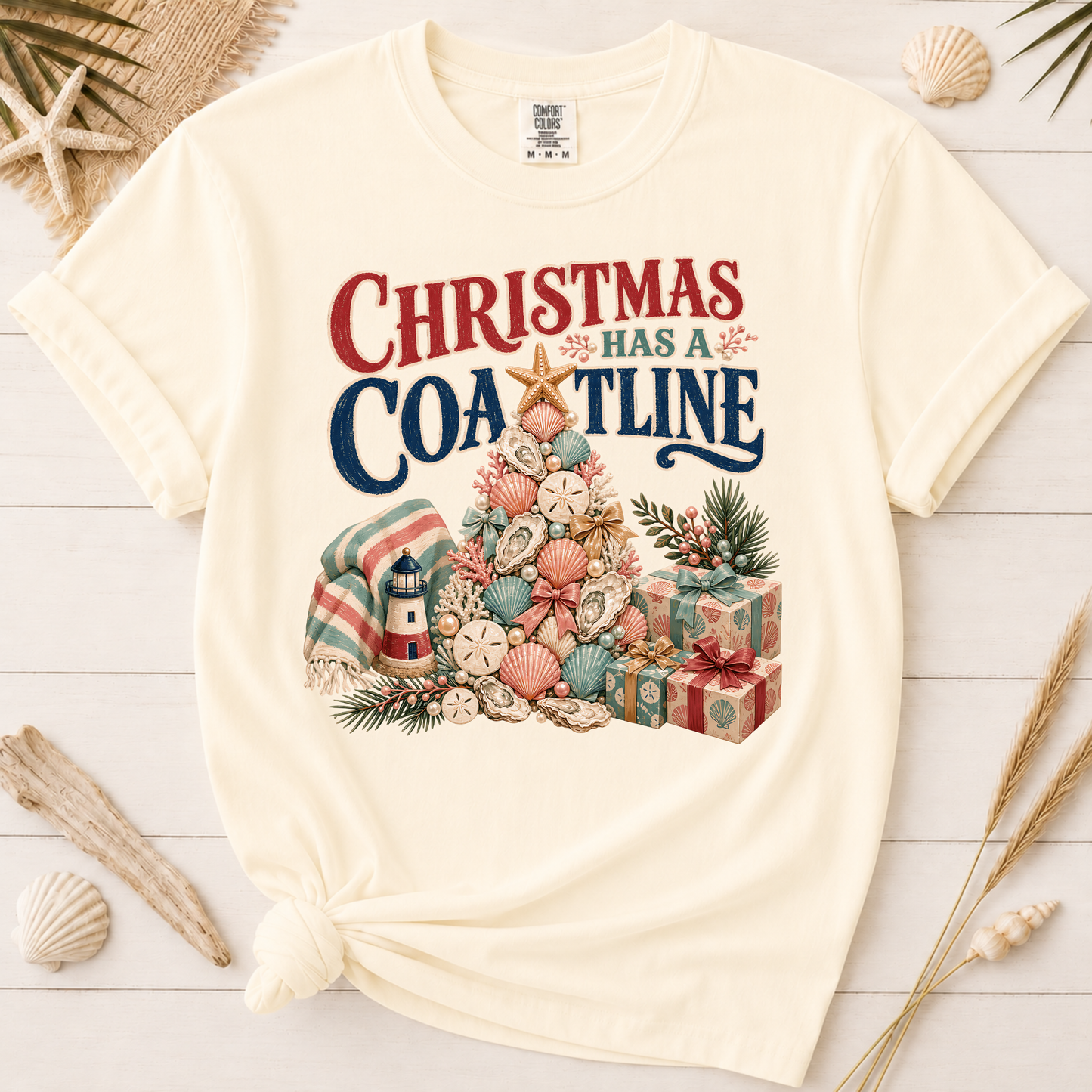 Christmas Has a Coastline Graphic Tee