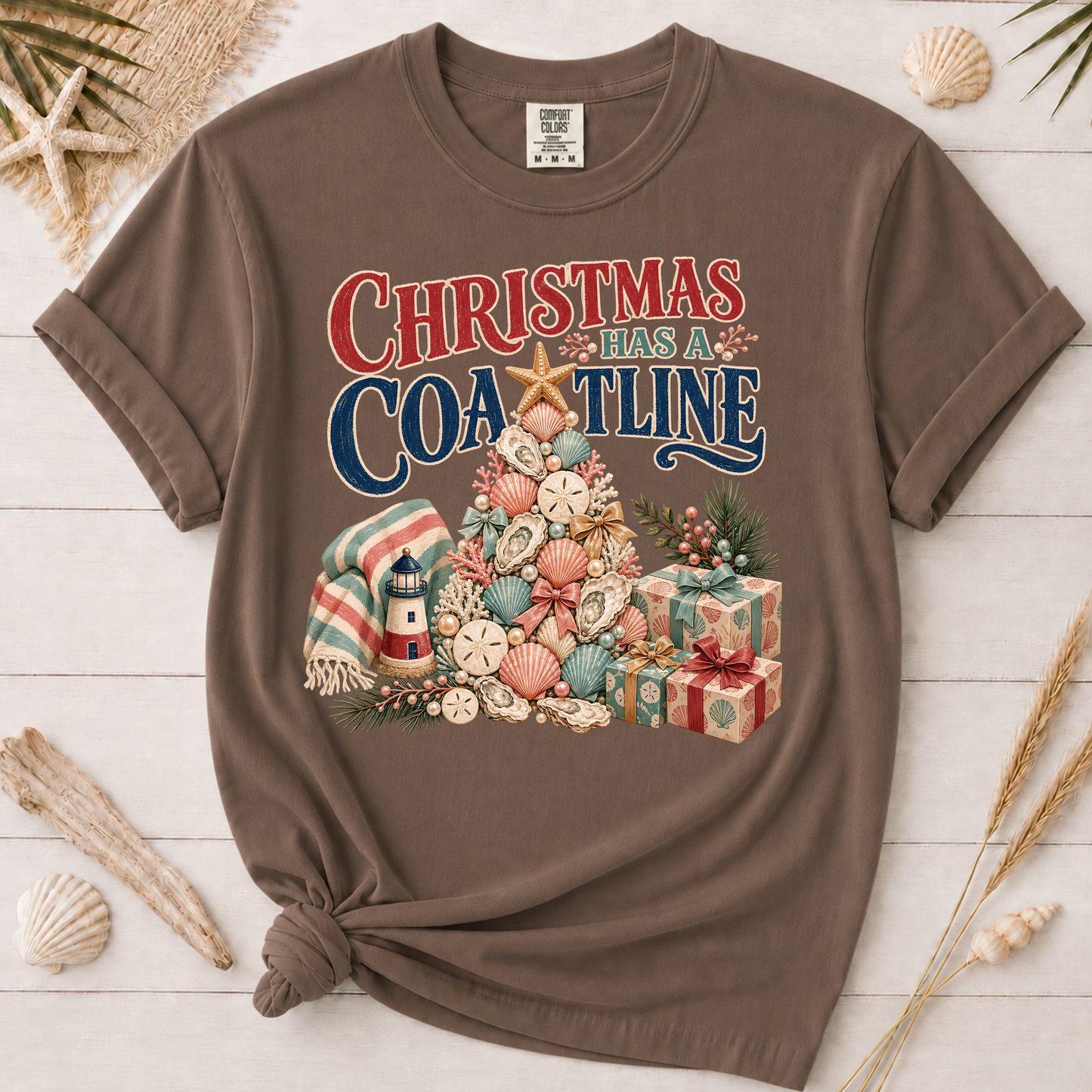 Christmas Has a Coastline Graphic Tee