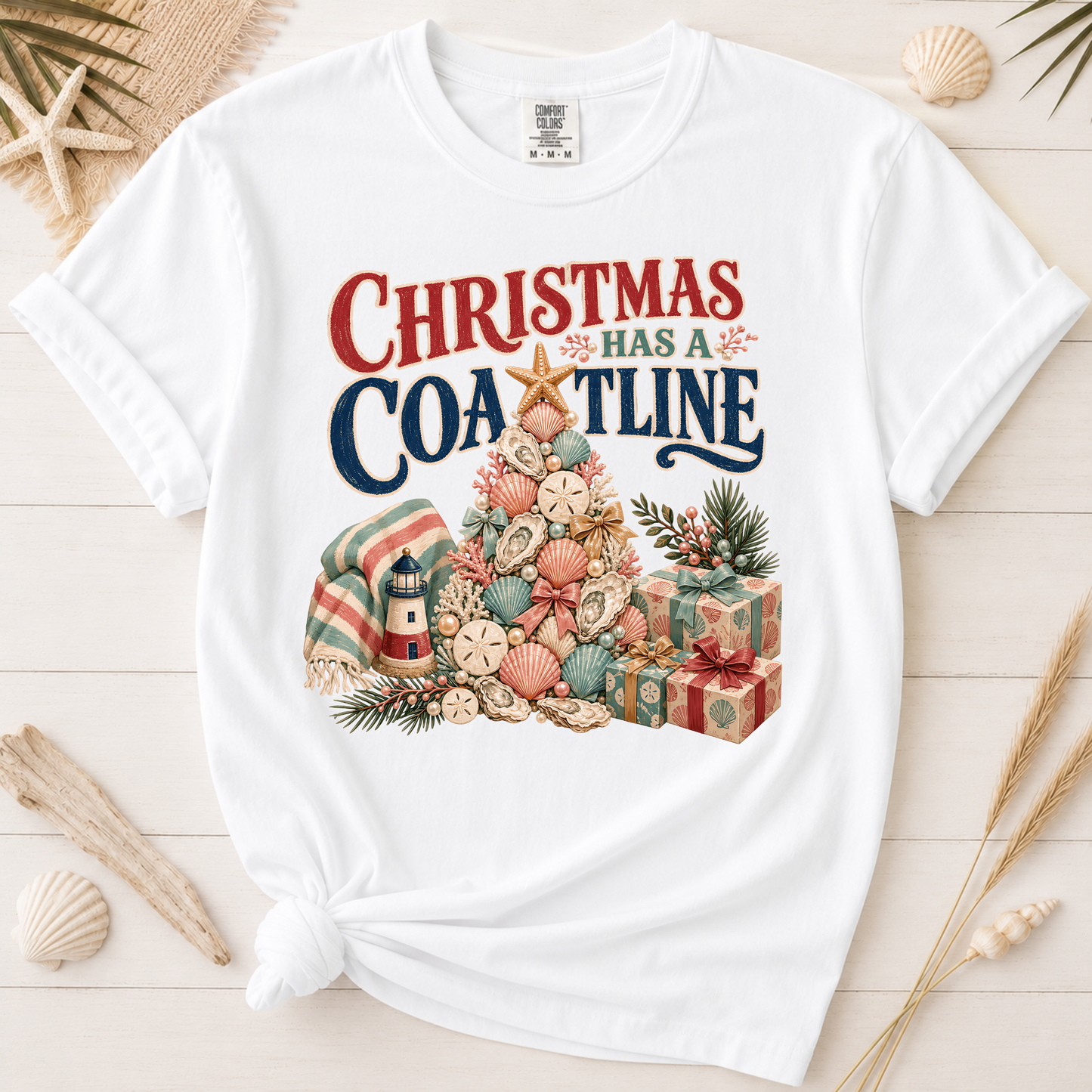 Christmas Has a Coastline Graphic Tee