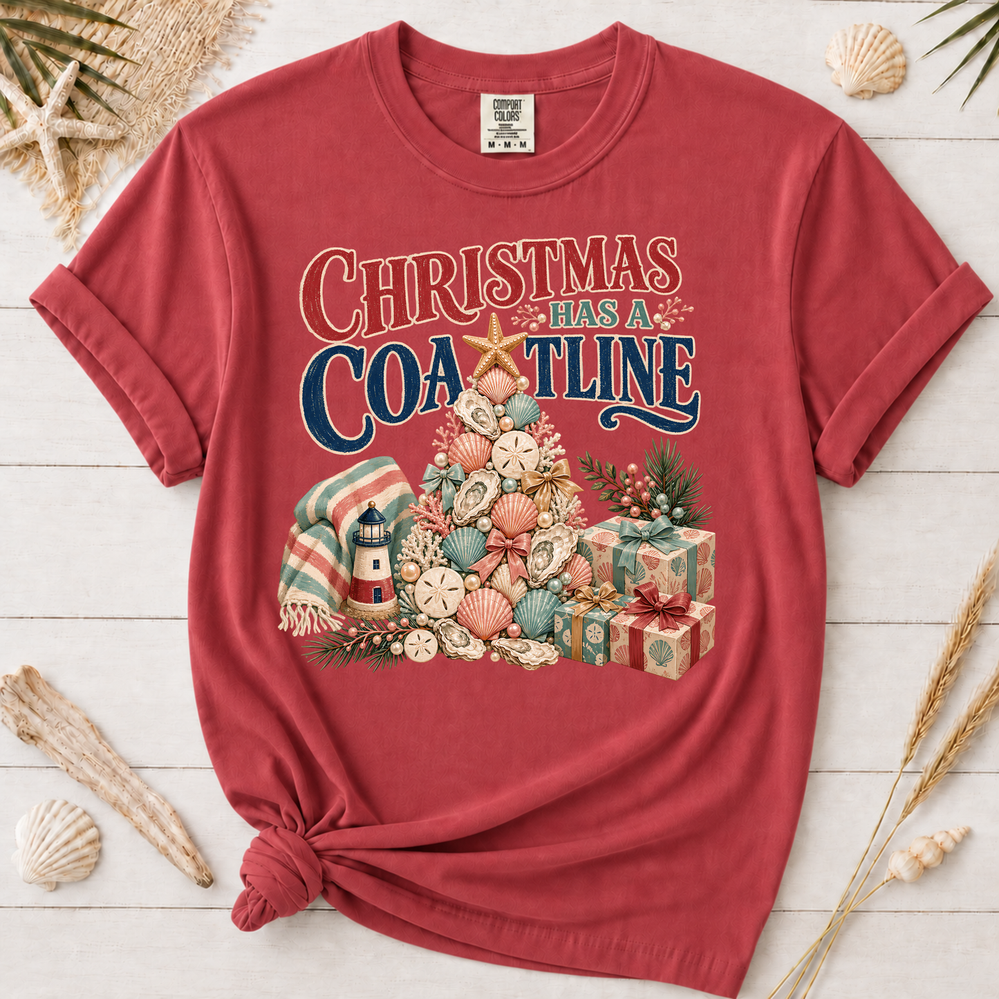 Christmas Has a Coastline Graphic Tee