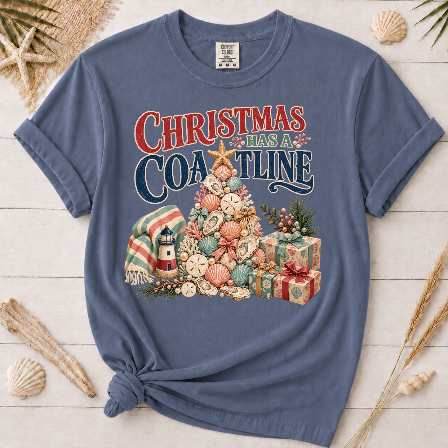 Christmas Has a Coastline Graphic Tee