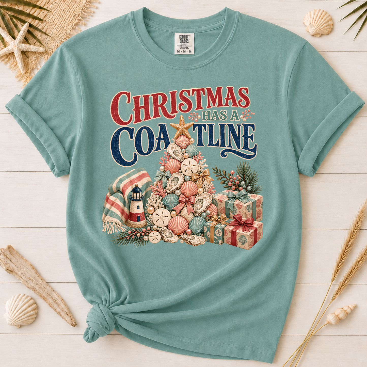Christmas Has a Coastline Graphic Tee