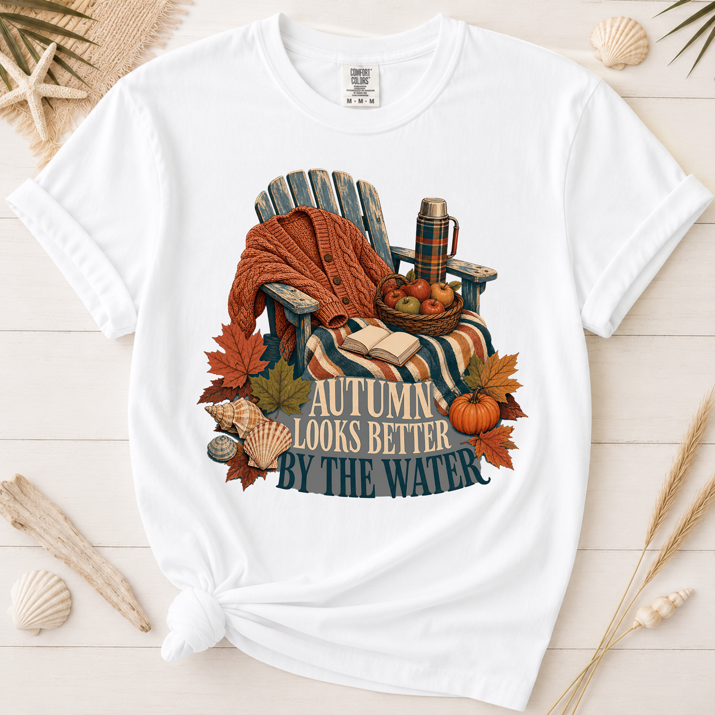 Autumn Looks Better by the Water Graphic Tee