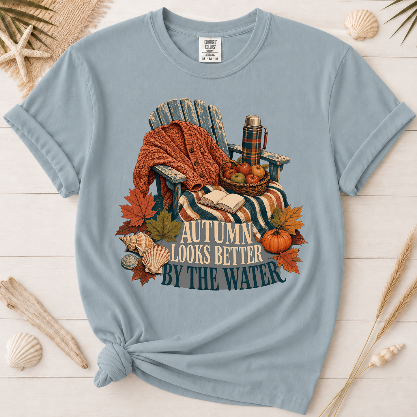 Autumn Looks Better by the Water Graphic Tee