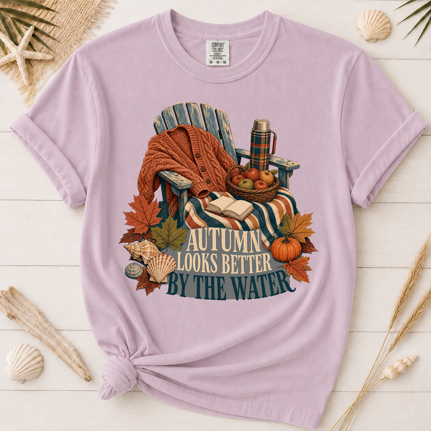 Autumn Looks Better by the Water Graphic Tee