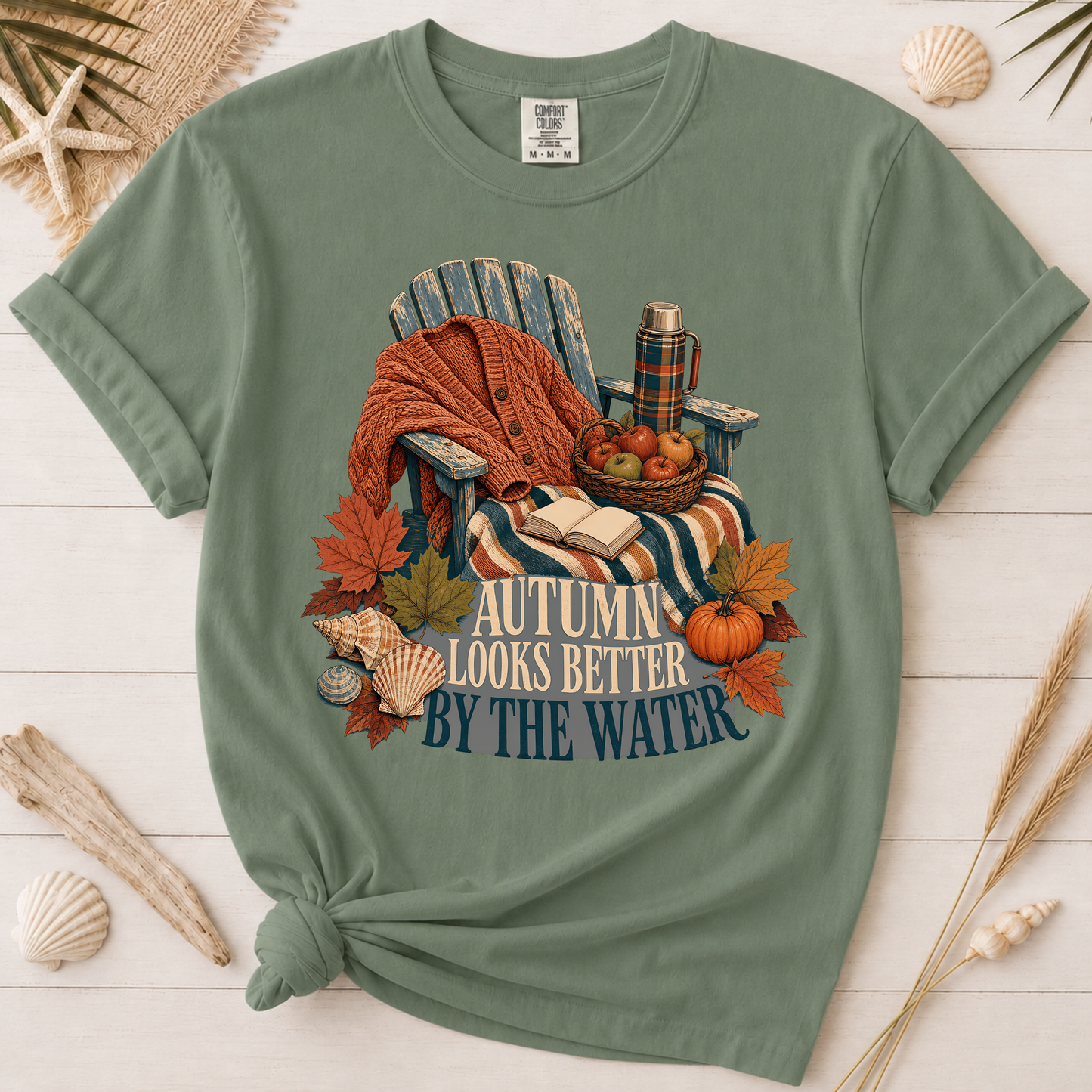 Autumn Looks Better by the Water Graphic Tee