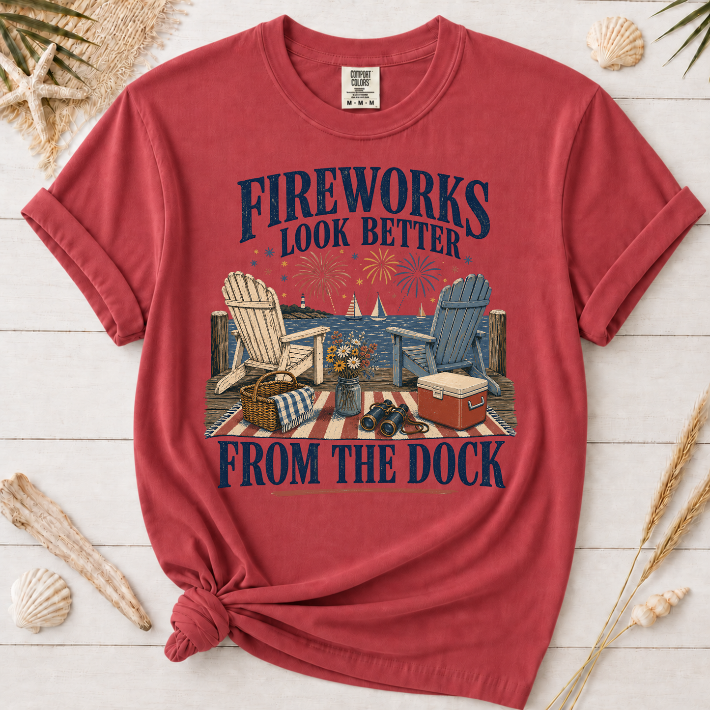 Fireworks Look Better from the Dock Graphic Tee