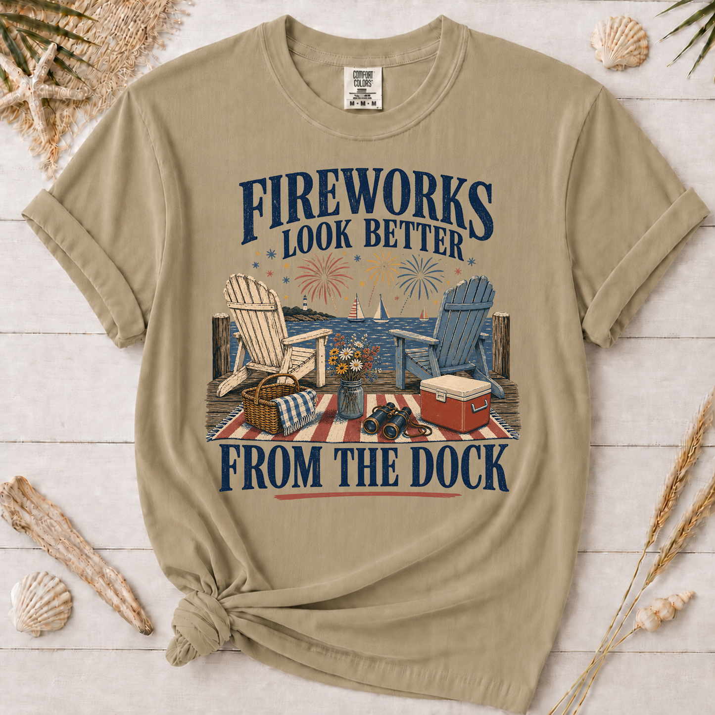 Fireworks Look Better from the Dock Graphic Tee