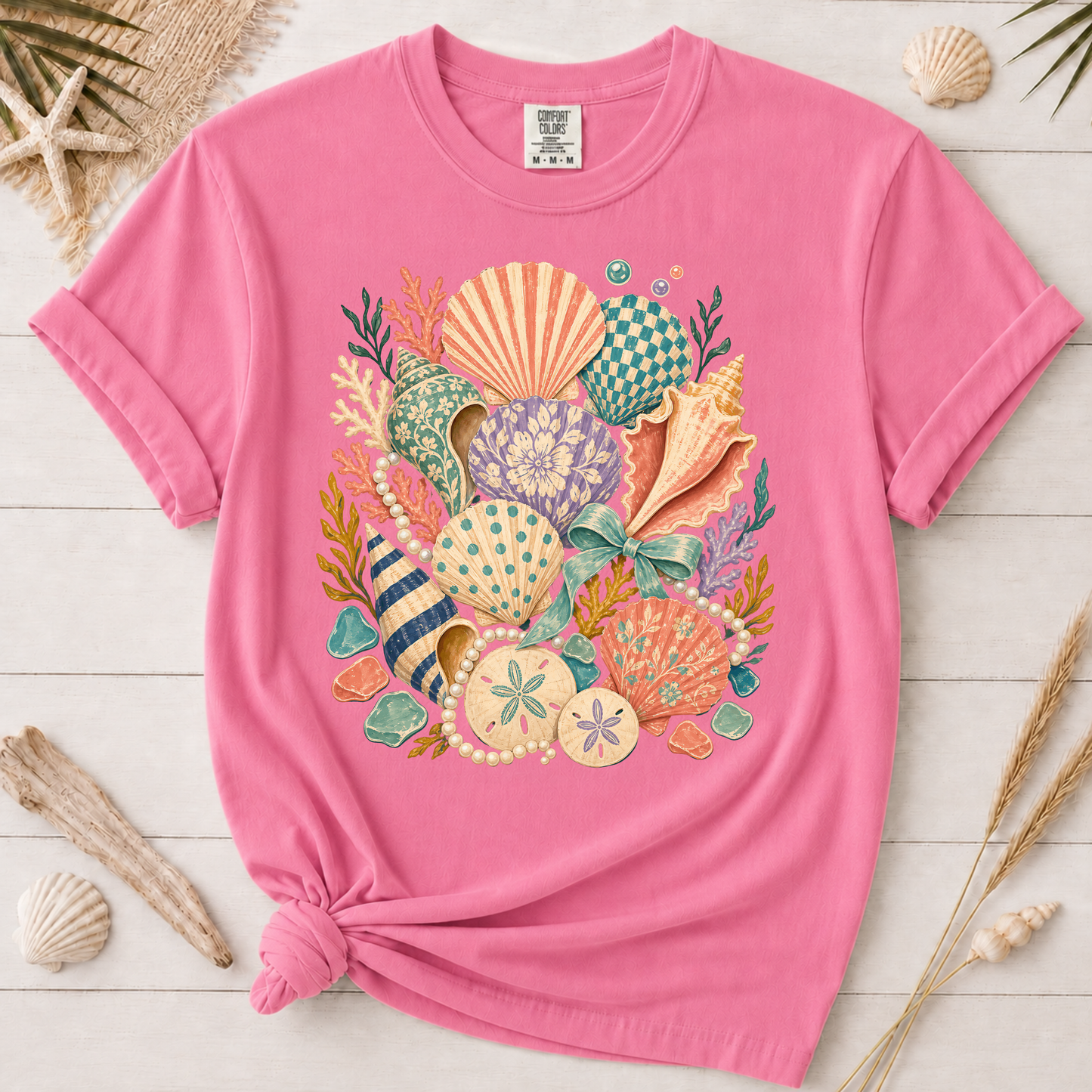 Luxe Coastal Shell Graphic Tee