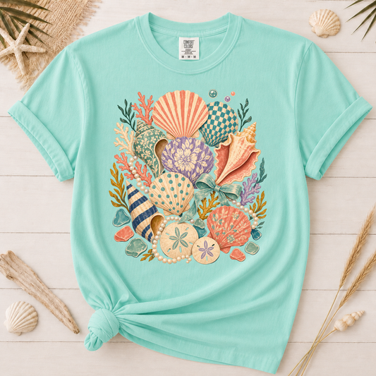 Luxe Coastal Shell Graphic Tee