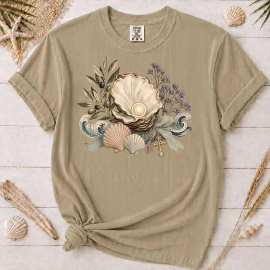 Coastal Faith Oyster Shell Graphic Tee