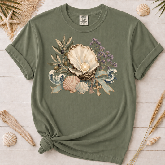 Coastal Faith Oyster Shell Graphic Tee