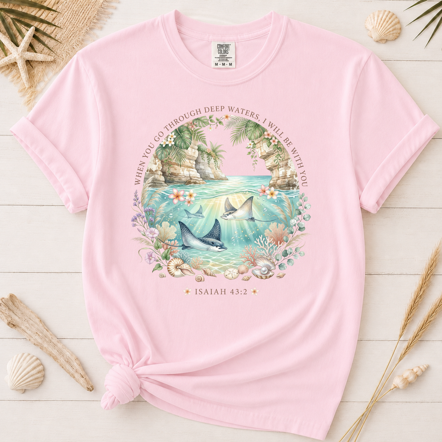 When You Go Through Deep Waters Graphic Tee