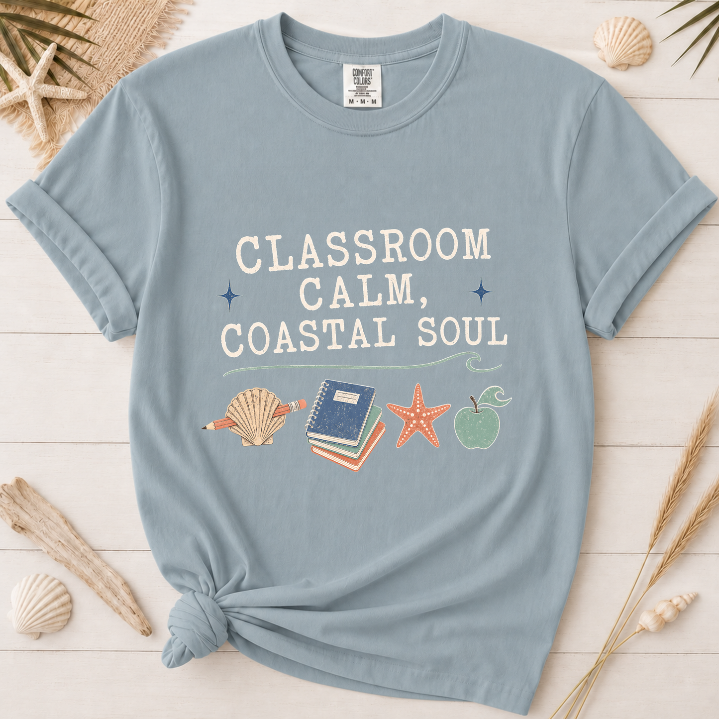 Minimal Coastal Soul Teacher Appreciation Graphic Tee