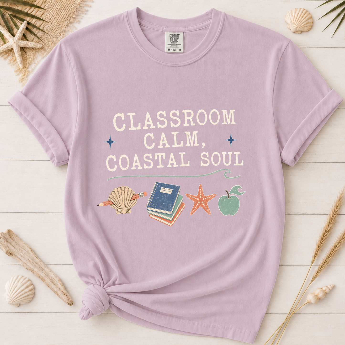 Minimal Coastal Soul Teacher Appreciation Graphic Tee