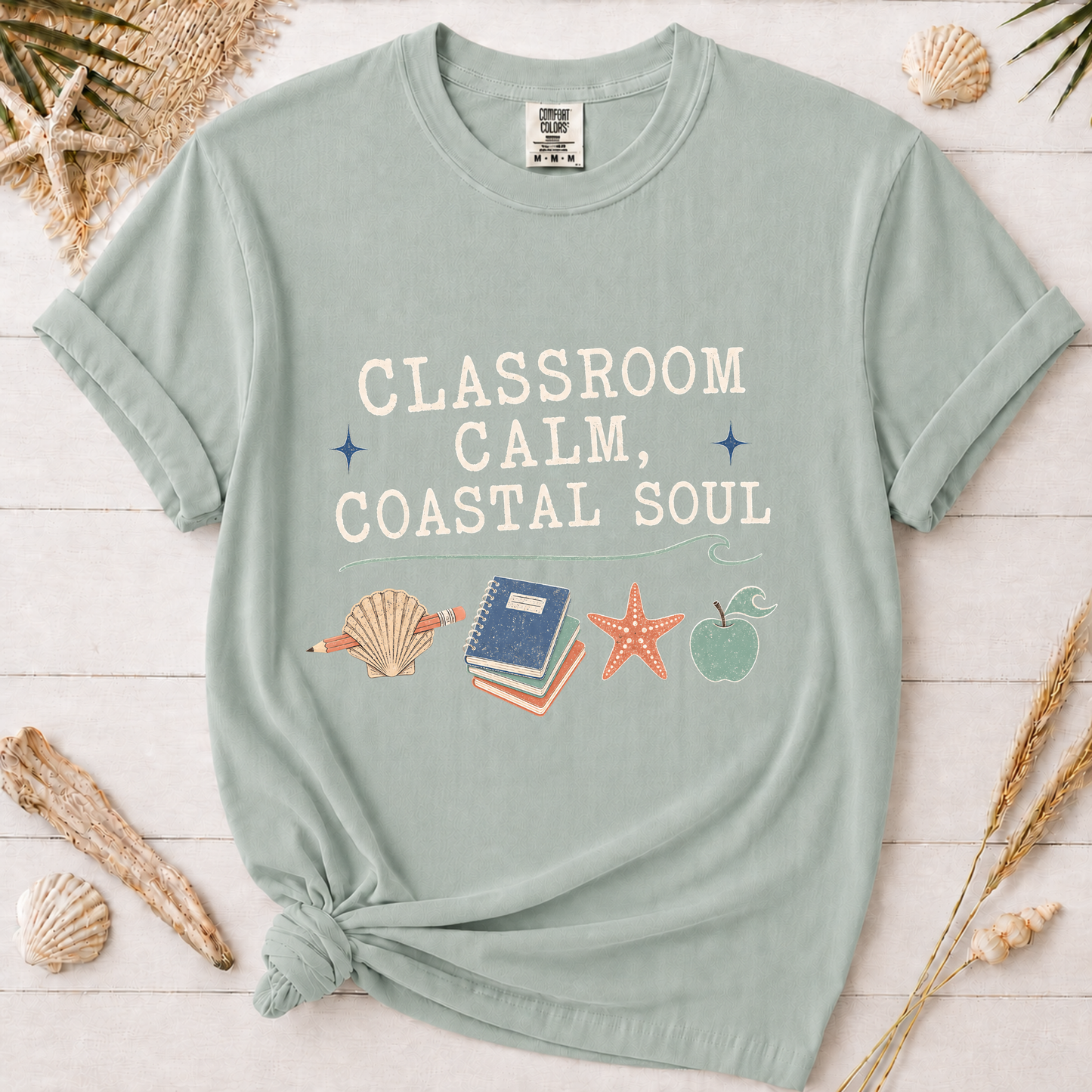 Minimal Coastal Soul Teacher Appreciation Graphic Tee