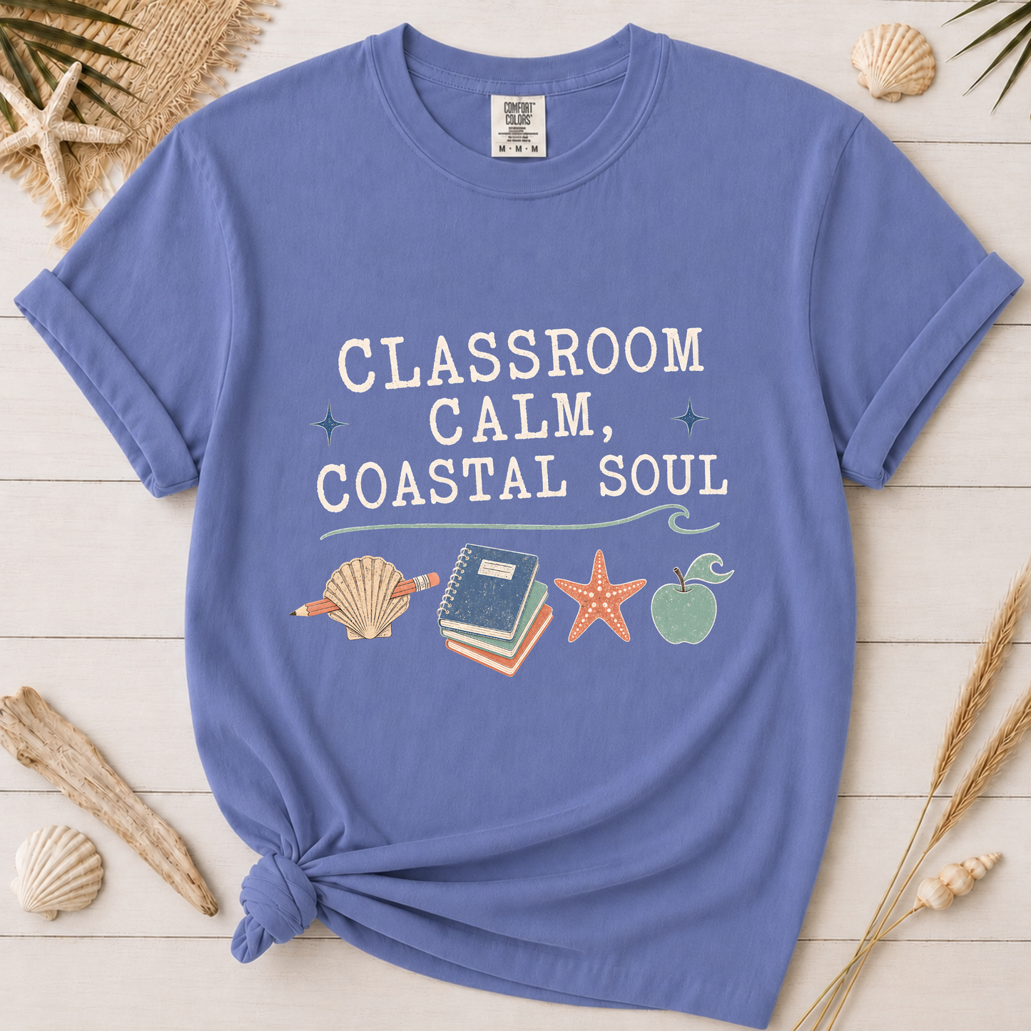 Minimal Coastal Soul Teacher Appreciation Graphic Tee