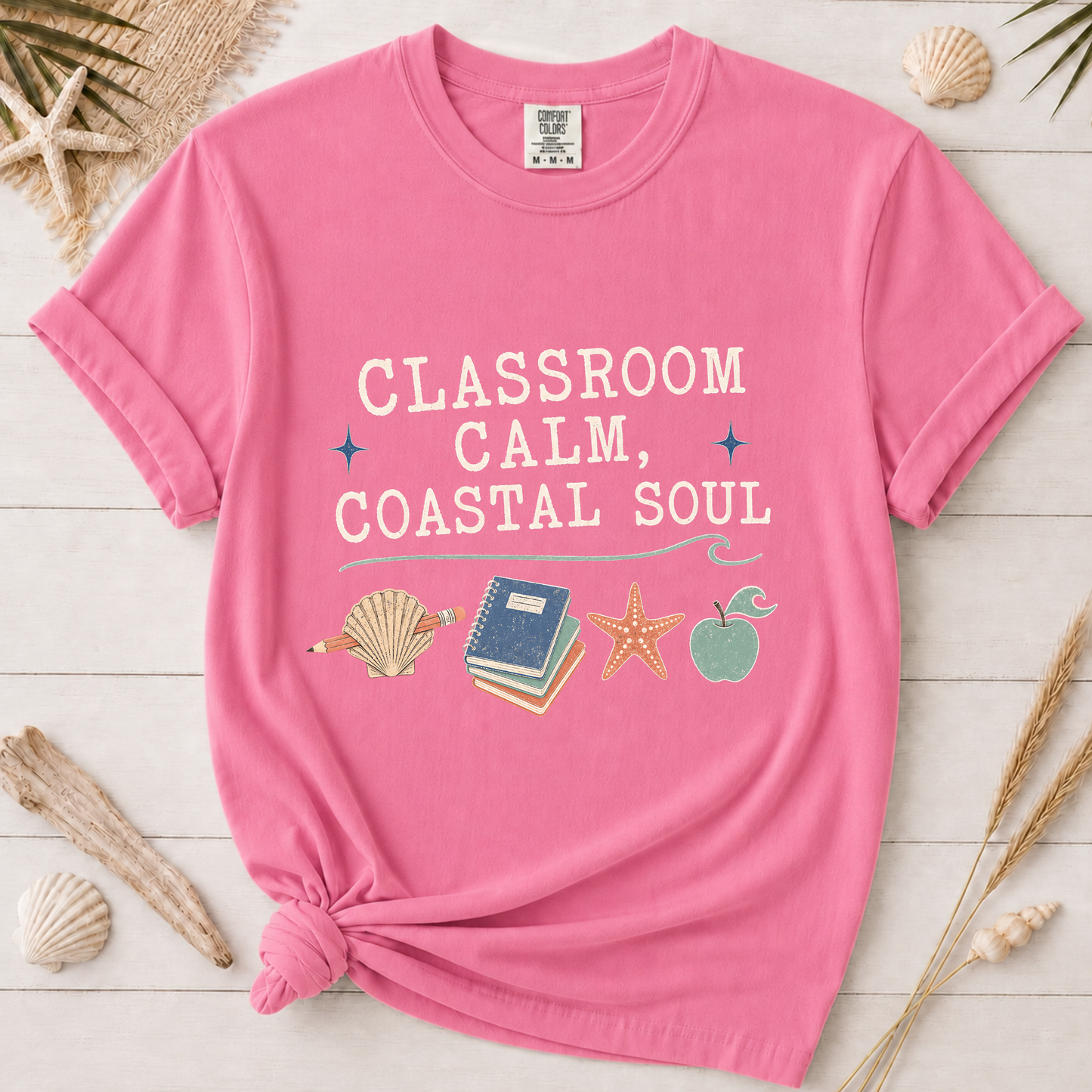 Minimal Coastal Soul Teacher Appreciation Graphic Tee