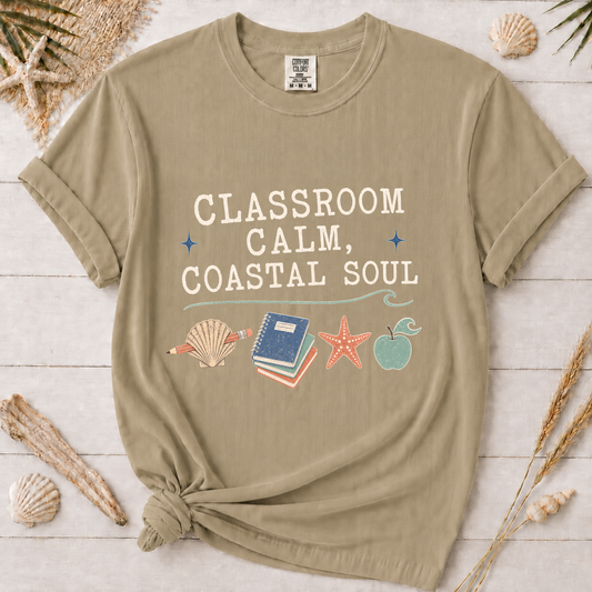 Minimal Coastal Soul Teacher Appreciation Graphic Tee
