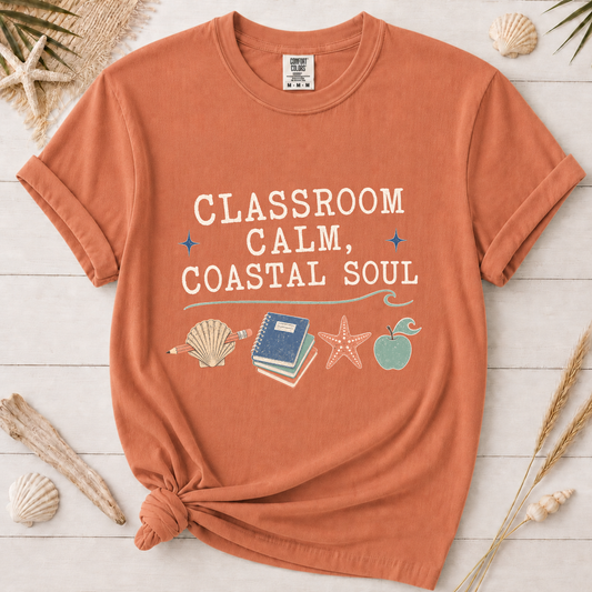 Minimal Coastal Soul Teacher Appreciation Graphic Tee