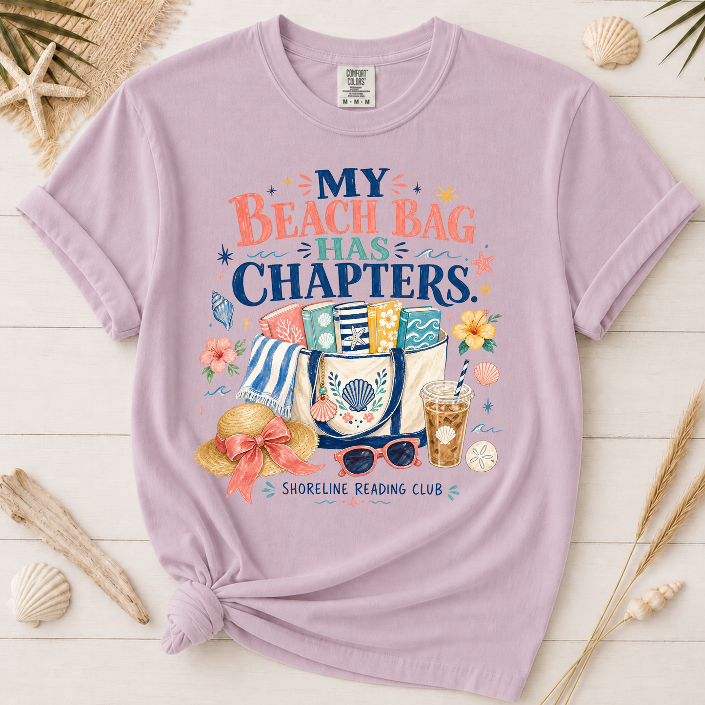 My Beach Bag Has Chapters Bookish Vacation Graphic Tee