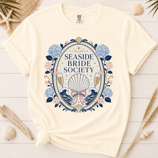 Seaside Bride Society Bachelorette Graphic Tee
