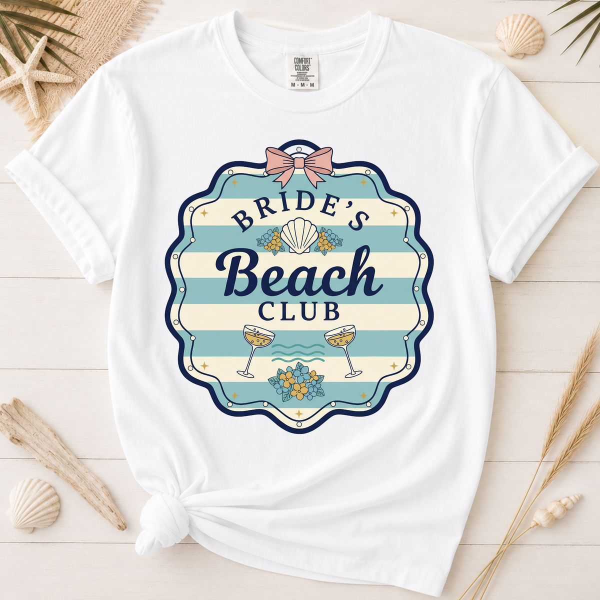 Bride's Beach Club Bachelorette Beach Party Graphic Tee