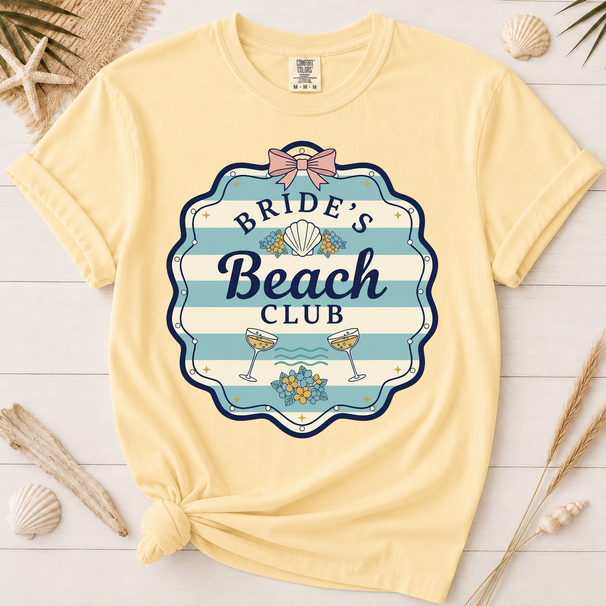 Bride's Beach Club Bachelorette Beach Party Graphic Tee