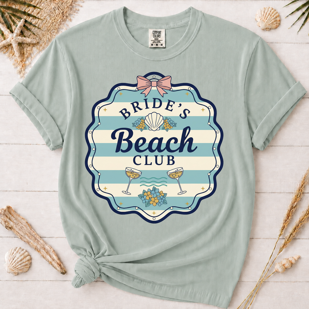 Bride's Beach Club Bachelorette Beach Party Graphic Tee