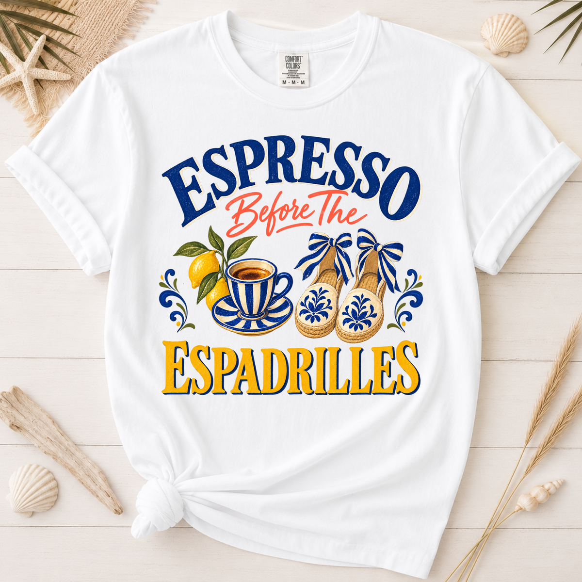 Espresso Before the Espadrilles Italian Summer Graphic Tee